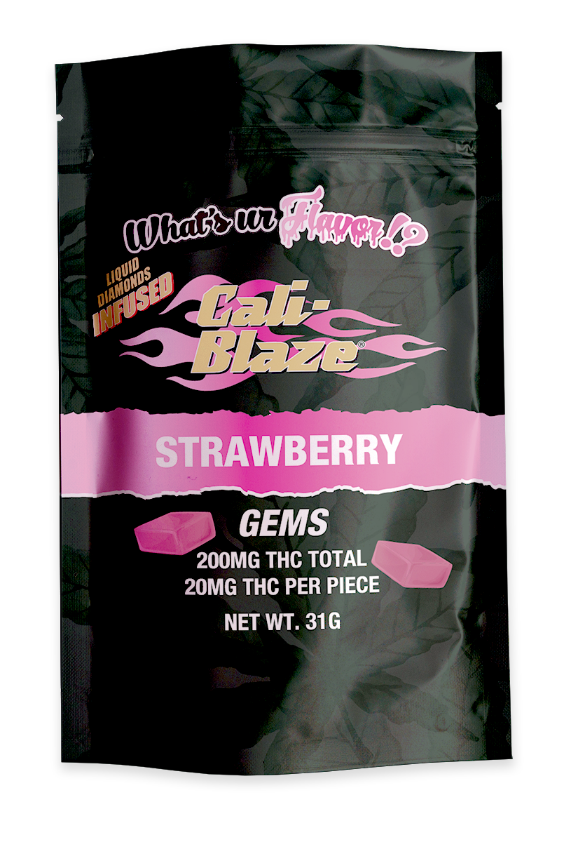Strawberry 200mg Gems