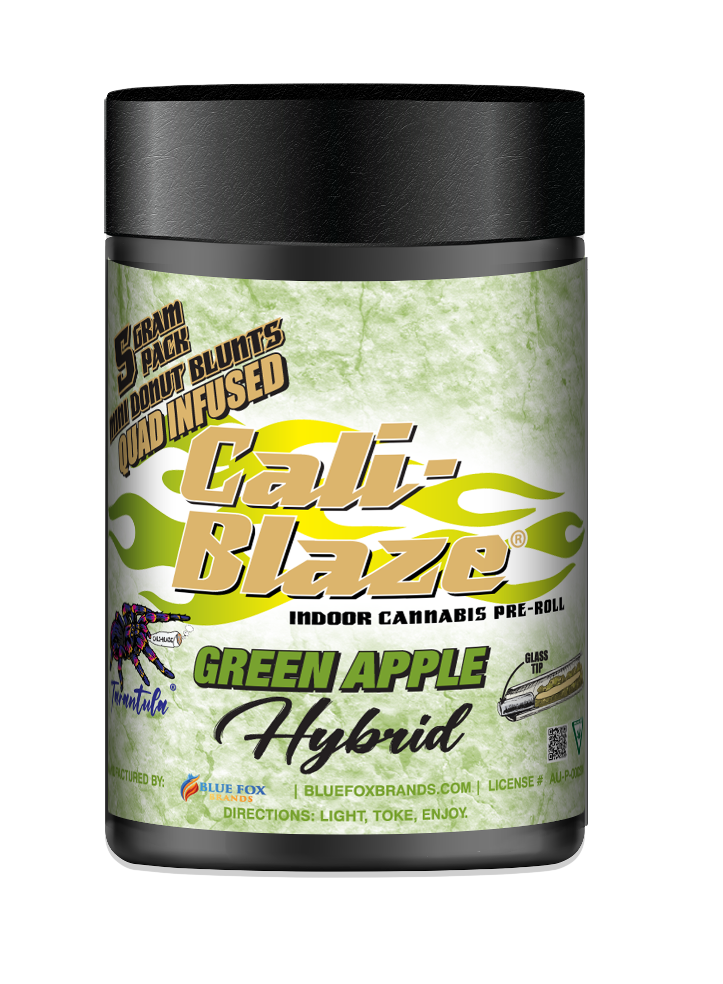 Green Apple 5g (5-Pack) Tarantula Donuts