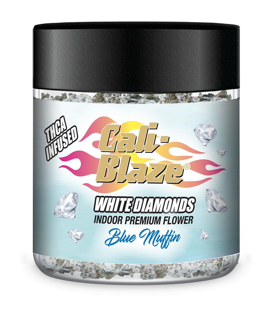 Blue Muffin 3.5g White Diamonds